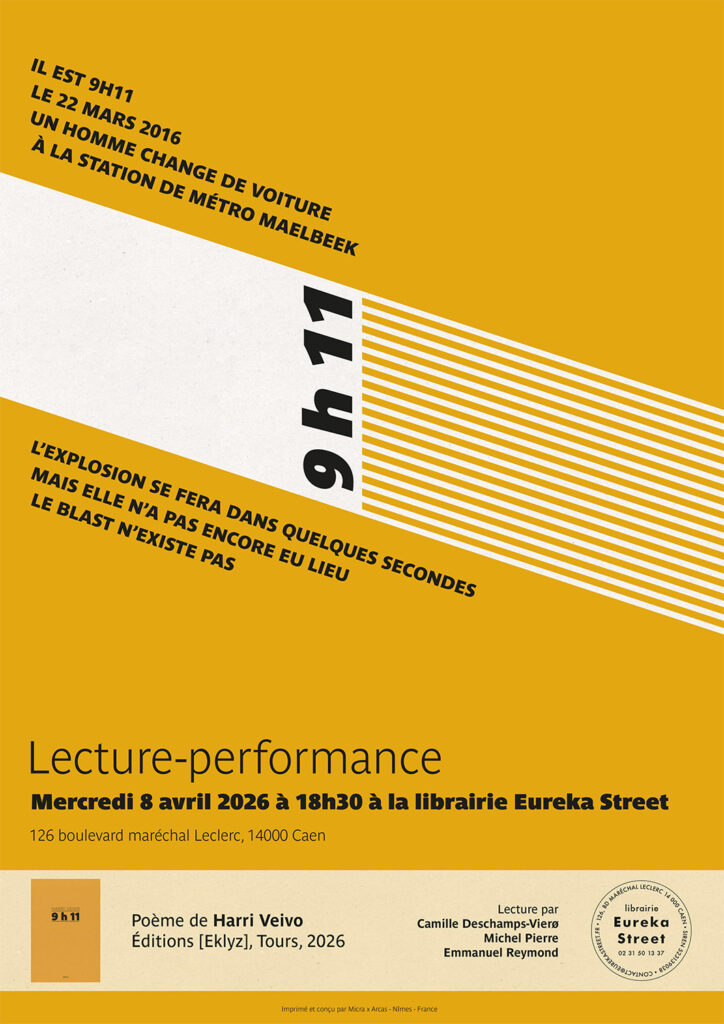 Affiche 9h11 - Harri Veivo - Évènement - éditions [eklyz]